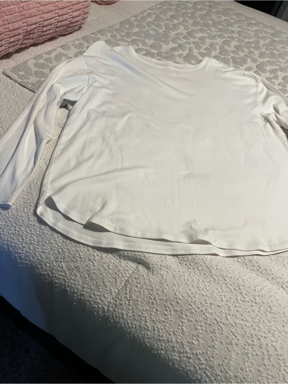 Westbound White Long-Sleeve Crew Neck Tee